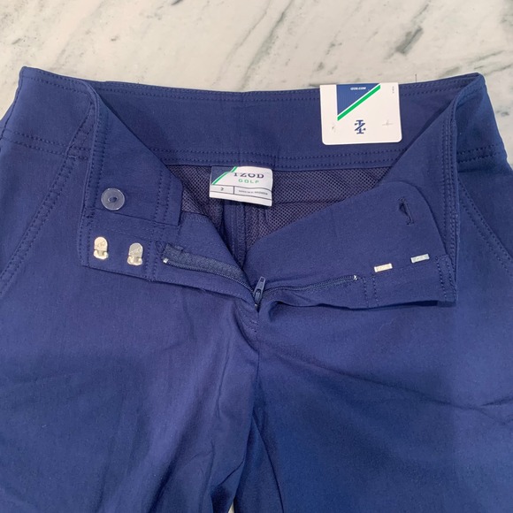 IZOD‎ Golf Shorts Womens Size 2 Blue Sun Control Wicking Stretch - Picture 7 of 15